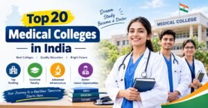 Read more about the article Top 20 Medical Colleges in India (NIRF 2025 Ranking, Fees & Admission Guide)