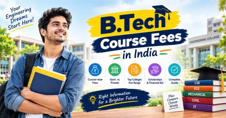 B Tech Course Fees in India